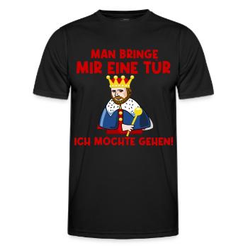 Man bringe mir eine Tür - Männer Funktions-T-Shirt - Schwarz - Vorne - AI Model Male 178 dark (178cm)