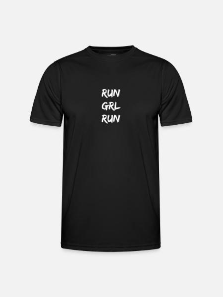 Running - run grl run - Men's Functional T-Shirt - black