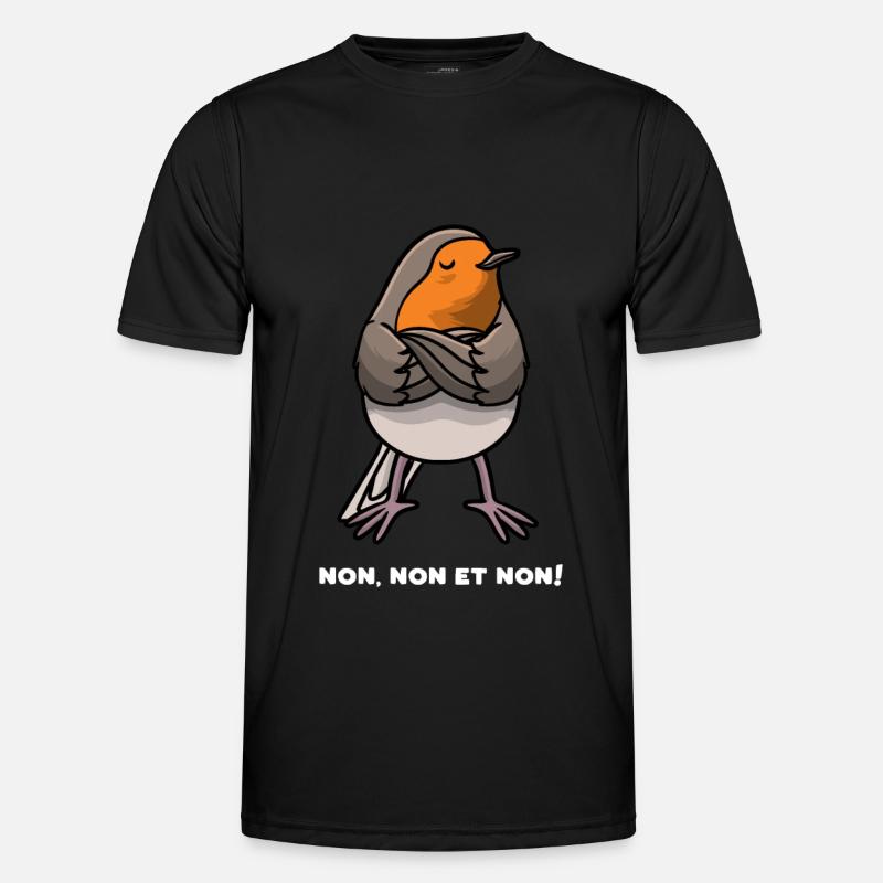 Familiar Robin Stubborn Bird Men's Functional T-Shirt