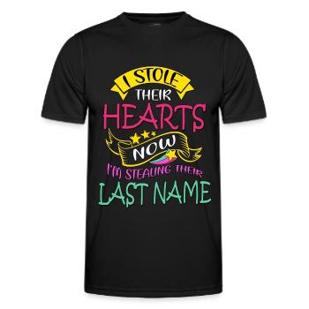 Adoption Day, Adoption Mom Dad Parents - Men's Functional T-Shirt - black - Front - AI Model Male 178 dark (178cm)