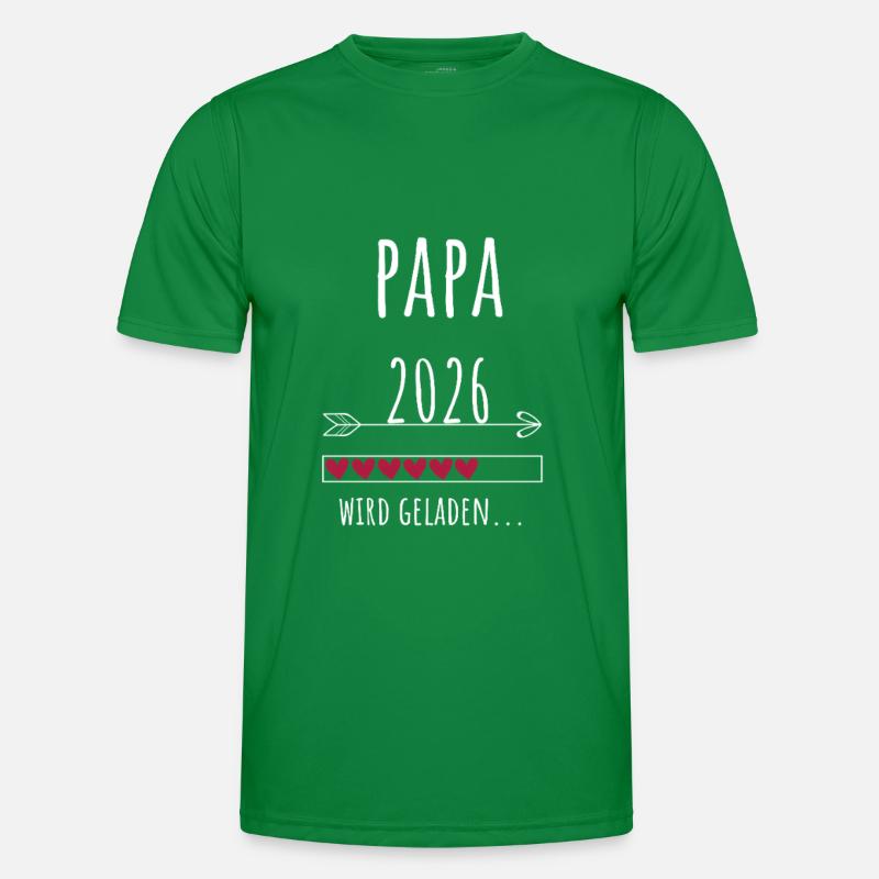 Werdender Papa 2026 Geschenk Schwangerschaft Männer Funktions-T-Shirt
