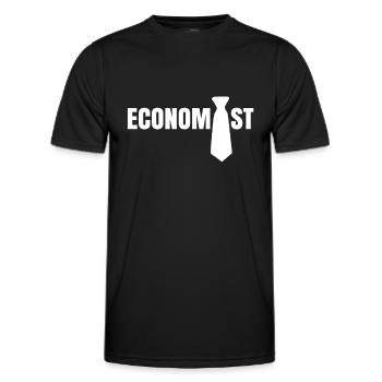Economist Micro Macro Economics Economics Economics - Men's Functional T-Shirt - black - Front - AI Model Male 178 dark (178cm)