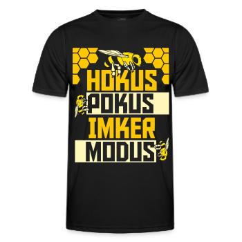 Imker Bienenzüchter Spruch Bienenliebhaber Imkerei - Männer Funktions-T-Shirt - Schwarz - Vorne - AI Model Male 178 dark (178cm)