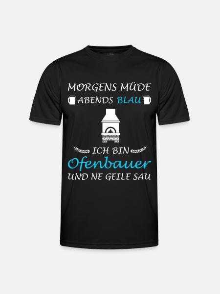 Ofenbauer Ofenbau Ofensetzer Kaminbauer - Männer Funktions-T-Shirt - Schwarz