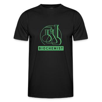 Biochimie Biochimie Biochimiste biochimiste - T-shirt sport Homme - noir - Devant - AI Model Male 178 dark (178cm)