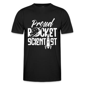 Rocket Science Rocket Scientist Rocket - Men's Functional T-Shirt - black - Front - AI Model Male 178 dark (178cm)