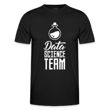 Team Data Science Data Scientist Data - Men's Functional T-Shirt - black - Front - AI Model Male 178 dark (178cm)