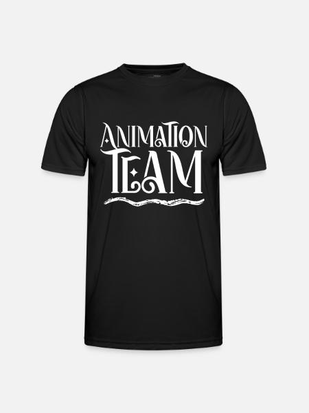 Animationsteam Animation Team Animateur Beruf - Männer Funktions-T-Shirt - Schwarz