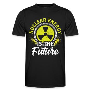 Kernenergie Ist Die Zukunft Atomkraft Kernkraft - Männer Funktions-T-Shirt - Schwarz - Vorne - AI Model Male 178 dark (178cm)