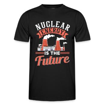 Kernenergie Ist Die Zukunft Kernkraft Atomkraft - Männer Funktions-T-Shirt - Schwarz - Vorne - AI Model Male 178 dark (178cm)