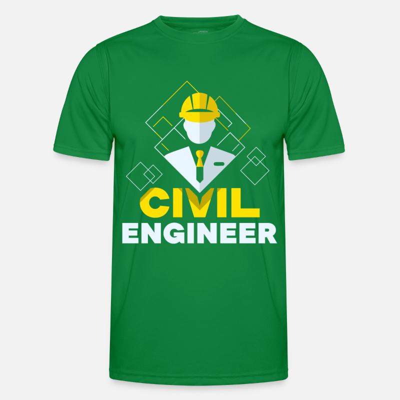 Civil Engineer Civil Engineering Student Profession Men's Functional T-Shirt