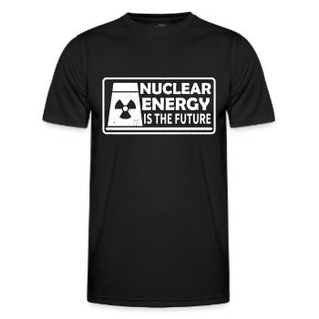 Kernenergie Ist Die Zukunft Atomkraft Kernkraft - Männer Funktions-T-Shirt - Schwarz - Vorne - AI Model Male 178 dark (178cm)