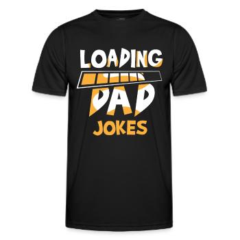 Papa Witz Dad Joke Vater Jokes - Männer Funktions-T-Shirt - Schwarz - Vorne - AI Model Male 178 dark (178cm)