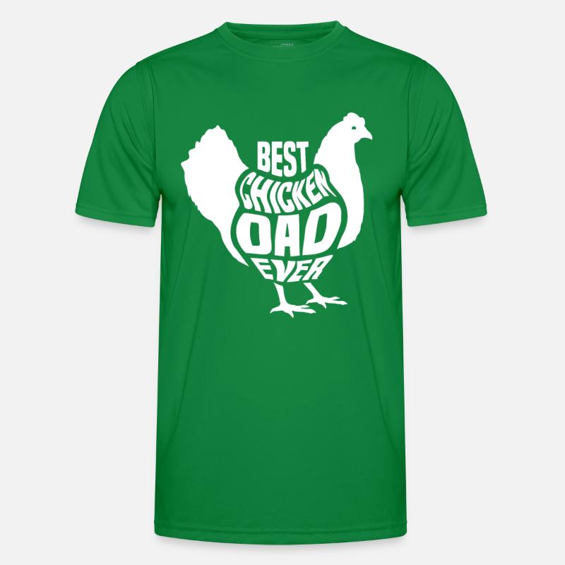 Bester Hühner Papa Aller Zeiten Vater Papi Sprüche Männer Funktions-T-Shirt