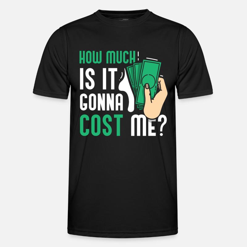 Wie Viel Wird Es Mich Kosten? Papi Papa Vater Männer Funktions-T-Shirt
