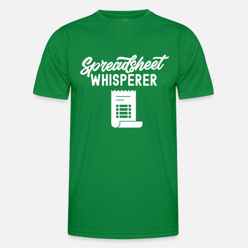 Spreadsheet Whisperer Table Accountant Work Men's Functional T-Shirt