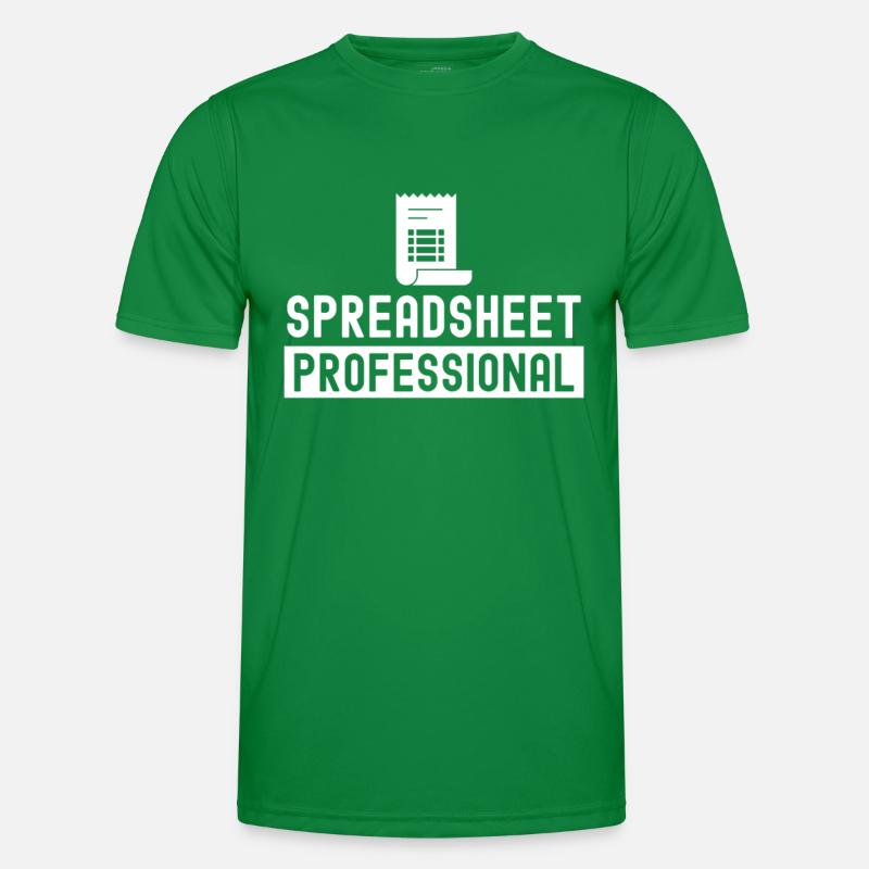 Spreadsheet Profi Buchhalter Tabelle Arbeit Männer Funktions-T-Shirt