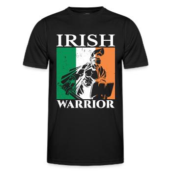 Irish Warrior Irish Ireland Irish Gaelic - Men's Functional T-Shirt - black - Front - AI Model Male 178 dark (178cm)