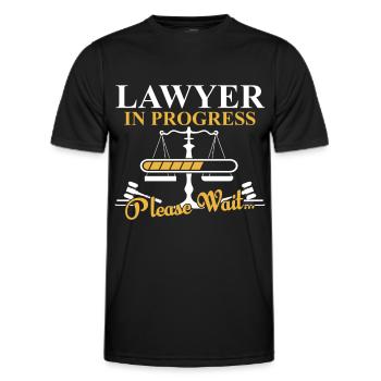 Avocat en cours Avocat Avocat Avocat - T-shirt sport Homme - noir - Devant - AI Model Male 178 dark (178cm)