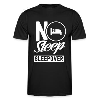 Pas de sommeil Nuitée Douce Nuitée Fête - T-shirt sport Homme - noir - Devant - AI Model Male 178 dark (178cm)