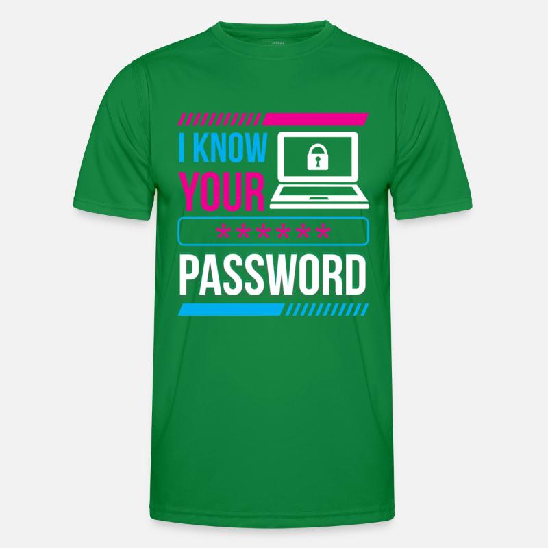 Je connais votre mot de passe Hacker Cybersécurité Hack T-shirt sport Homme