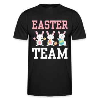 Easter Team Easter Easter Easter Egg Easter - Men's Functional T-Shirt - black - Front - AI Model Male 178 dark (178cm)