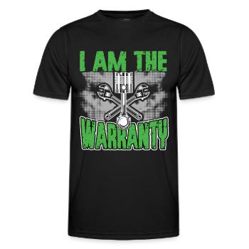 Je suis la profession de mécanicien de garage de garantie - T-shirt sport Homme - noir - Devant - AI Model Male 178 dark (178cm)
