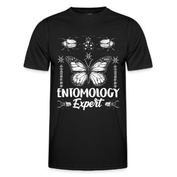 Expert in Entomology Profession Entomologist Insects - Men's Functional T-Shirt - black - Front - AI Model Male 178 dark (178cm)