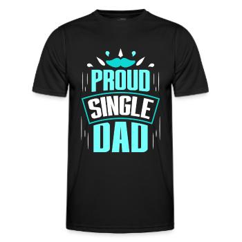 Fier parent seul parent seul parent seul parent - T-shirt sport Homme - noir - Devant - AI Model Male 178 dark (178cm)