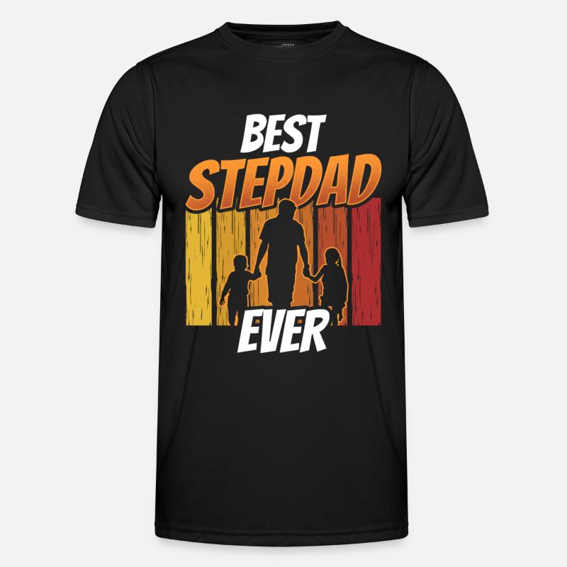 Best Stepfather Ever Stepdad Stepdad - Men's Functional T-Shirt - black