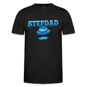 Beau-père Beau-père Fête des pères Beau-père - T-shirt sport Homme - noir - Devant - AI Model Male 178 dark (178cm)