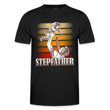 Beau-père Fête des pères Beau-père Beau-père Beau-père Beau-père - T-shirt sport Homme - noir - Devant - AI Model Male 178 dark (178cm)