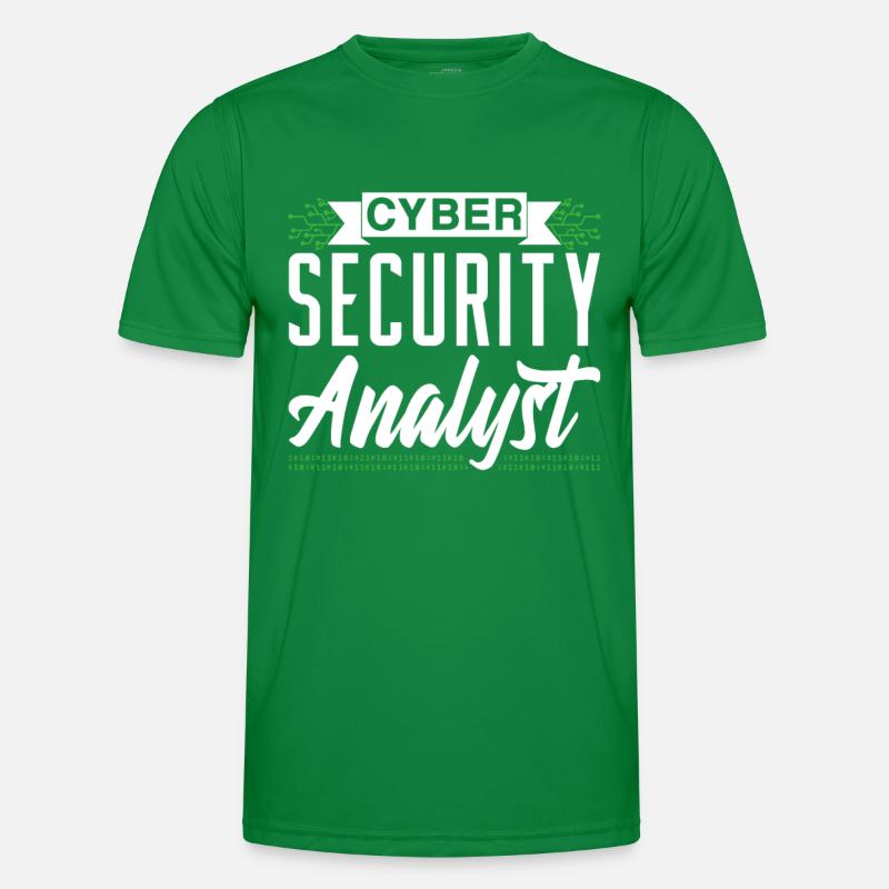 Cybersecurity Analyst Hacker IT Sicherheit Hack Männer Funktions-T-Shirt