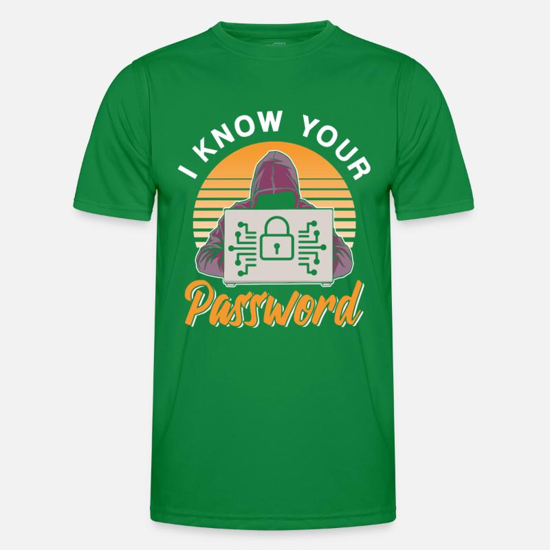 Je connais votre mot de passe Hacker Hack Cybersécurité T-shirt sport Homme
