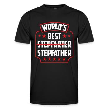Le meilleur beau-père du monde Beau-père Beau-père Beau-père - T-shirt sport Homme - noir - Devant - AI Model Male 178 dark (178cm)