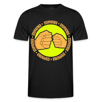 Beau-père Beau-père Beau-père Fête des pères - T-shirt sport Homme - noir - Devant - AI Model Male 178 dark (178cm)