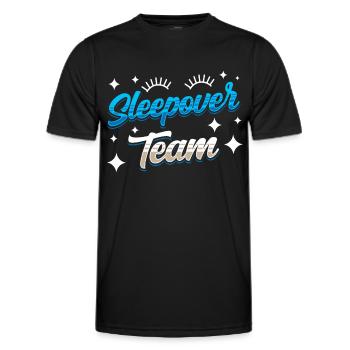 Nuit en équipe Party Nuitée - T-shirt sport Homme - noir - Devant - AI Model Male 178 dark (178cm)