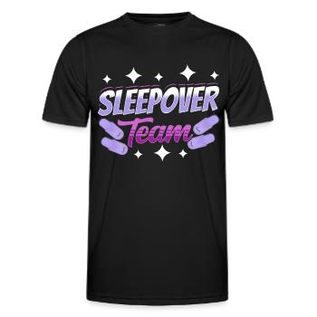 Nuit en équipe Party Nuitée - T-shirt sport Homme - noir - Devant - AI Model Male 178 dark (178cm)