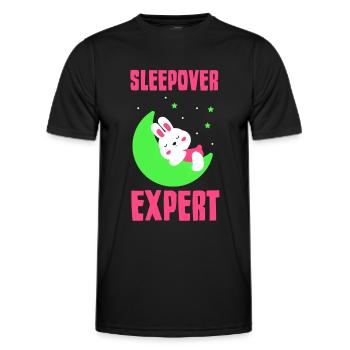 Expert pour les nuitées Nuitée Party sweet - T-shirt sport Homme - noir - Devant - AI Model Male 178 dark (178cm)