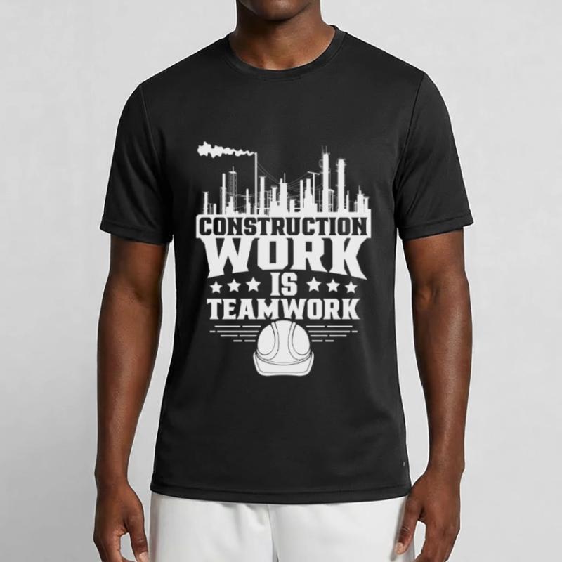 Construction work is teamwork Teamwork Construction site Construction Men's Functional T-Shirt