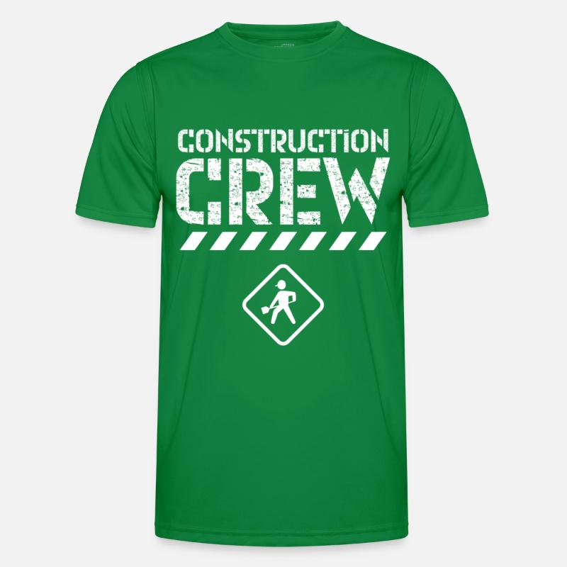 Bautrupp Bauarbeiter Teamwork Bau Baustelle Team Männer Funktions-T-Shirt