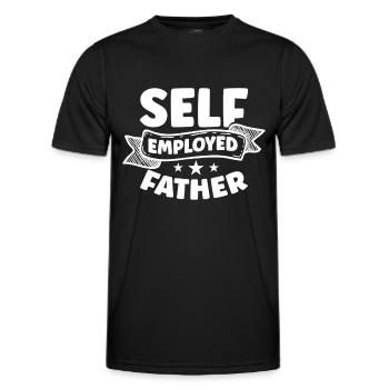 Père indépendant Pigiste Indépendant - T-shirt sport Homme - noir - Devant - AI Model Male 178 dark (178cm)