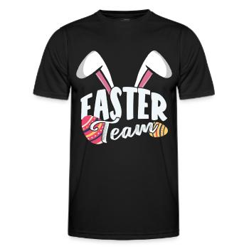 Équipe de Pâques Lapin de Pâques Pâques Pâques Pâques Pâques - T-shirt sport Homme - noir - Devant - AI Model Male 178 dark (178cm)