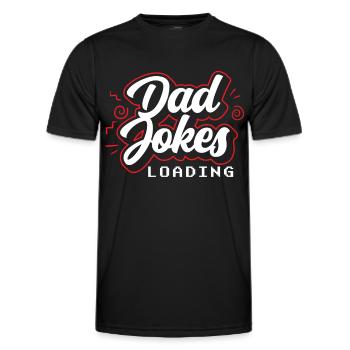 Papa Blague Papa Blague Père Blagues - T-shirt sport Homme - noir - Devant - AI Model Male 178 dark (178cm)