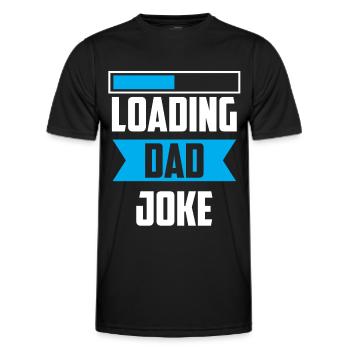 Dad Joke Papa Joke Jokes Father - Men's Functional T-Shirt - black - Front - AI Model Male 178 dark (178cm)