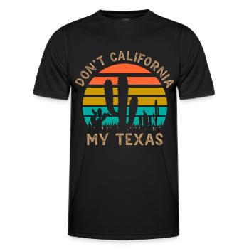 California Texas Pride Texan Sayings Texan - Men's Functional T-Shirt - black - Front - AI Model Male 178 dark (178cm)