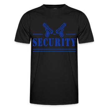 Security Bouncer Security Security Guard - Men's Functional T-Shirt - black - Front - AI Model Male 178 dark (178cm)