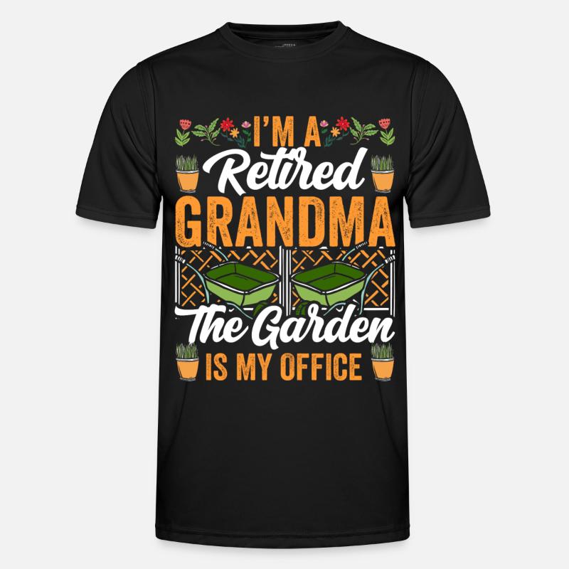 Ich Bin Eine Großmutter Im Ruhestand Oma Garten - Männer Funktions-T-Shirt - Schwarz