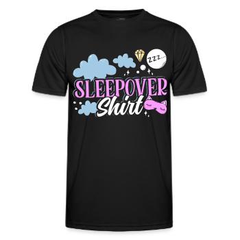 Chemise de nuit NuitÉe Fête - T-shirt sport Homme - noir - Devant - AI Model Male 178 dark (178cm)