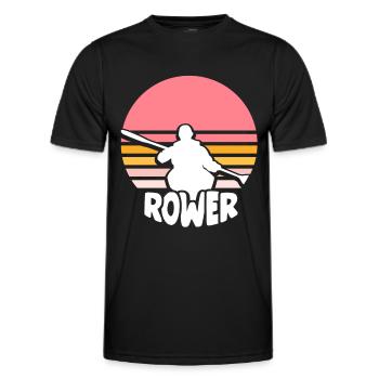 Aviron Bateau Aviron Aviron - T-shirt sport Homme - noir - Devant - AI Model Male 178 dark (178cm)
